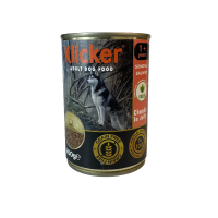Вологий корм Klicker для дорослих собак шматочки лосося в желе 400г