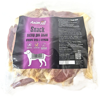 Ласощі для собак кролячі вуха з куркою AnimAll Snack 500 г (ціна за 1 кг) Ласощі для собак кролячі вуха з куркою AnimAll Snack 500 г (ціна за 1 кг)