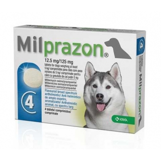 Мілпразон для собак більше 5 кг 12/125 мг (ціна за 1 табл.)