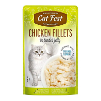 Корм вологий в желе для котів Cat Fest куряче філе 70г