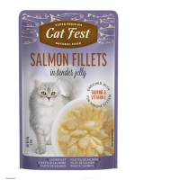 Корм вологий в желе для котів Cat Fest лосось 70г