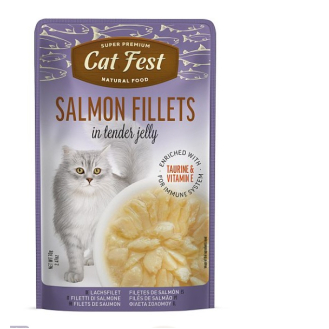 Корм вологий в желе для котів Cat Fest лосось 70г