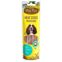 Ласощі для собак палички з філе страуса Dog Fest 45г