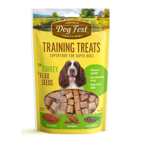 Ласощі для собак тренувальні індичка та насіння льону Dog Fest 90г
