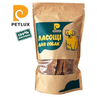 Ласощі натуральні PETLUX  вим'я яловиче сушене 100г