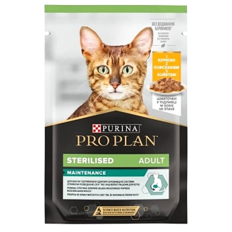 Вологий корм  для стерилізованих котів ProPlan Sterilised  85г - курка