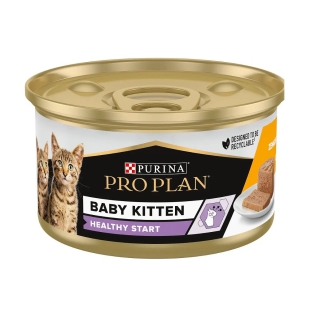 Вологий корм мус для кошенят Purina Pro Plan Baby банка 85г - курка