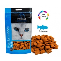 Ласощі для котів Fine Cat фаршеровані подушечки 80 г - лосось