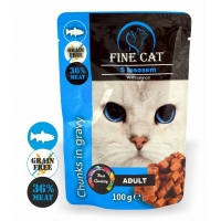 Вологий корм для котів Fine Cat 100 г - лосось