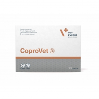 Vet Expert CoproVet – харчова добавка для котів і собак, 30 капсул ( ціна за 1 капс. )