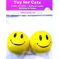 Іграшка для котів м'ячик Смайлик Tommi (ціна за 1 шт)