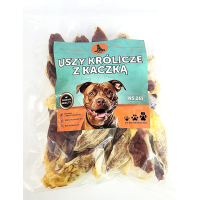 Ласощі для собак кролячі вушка з качкою Master Dog 500г