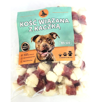 Ласощі для собак кістка в'язана з м'ясом качки Master Dog 500г (ціна за 1 кг)