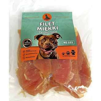 Ласощі для собак м'яке куряче філе Master Dog 500г (ціна за 1 кг) Ласощі для собак м'яке куряче філе Master Dog 500г (ціна за 1 кг)