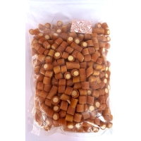 Ласощі для собак сушені шматочки Fine Dog 1 кг -  курка та риба