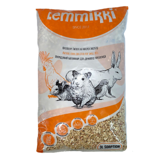 Наповнювач кукурудзяний для гризунів та птахів Lemmikki 3л/1кг