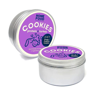 Протеїнове печиво для собак з індичкою Home Food 80г