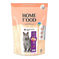 Сухий корм для котів Home Food Adult британська та шотландська породи  1,6 кг - індичка та телятина