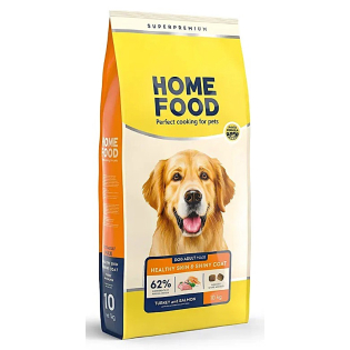 Сухий корм для дорослих собак великих порід для здорової шкіри та блиску шерсті Home Food 10 кг - індичка та лосось ( ціна за 1 кг )