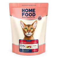 Сухий корм для стерилізованих котів Home Food Adult гіпоалергенний беззерновий 400 г - філе качки та груша