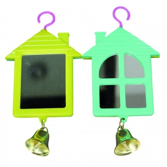  Дзеркальце-будиночок для птахів з дзвіночком