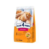 Сухий корм для котів Club 4 Paws Premium 2 кг - телятина