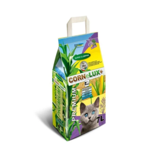 Наповнювач для котів кукурудзяний Cornelux+ лаванда 4 кг - 7 л