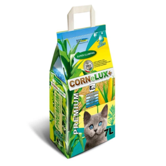Наповнювач для котів кукурудзяний Cornelux+ морська свіжість 4 кг - 7 л Наповнювач для котів кукурудзяний Cornelux+ морська свіжість 4 кг - 7 л